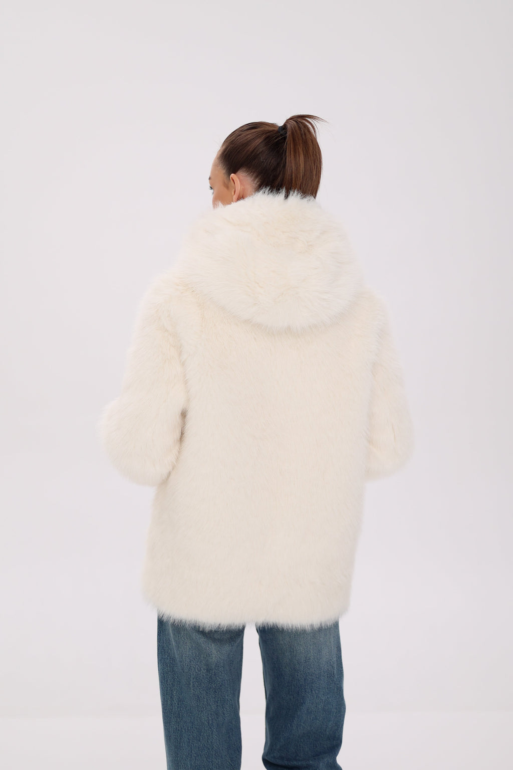 ⇆ Reversible Hooded Wool Blend Jacket