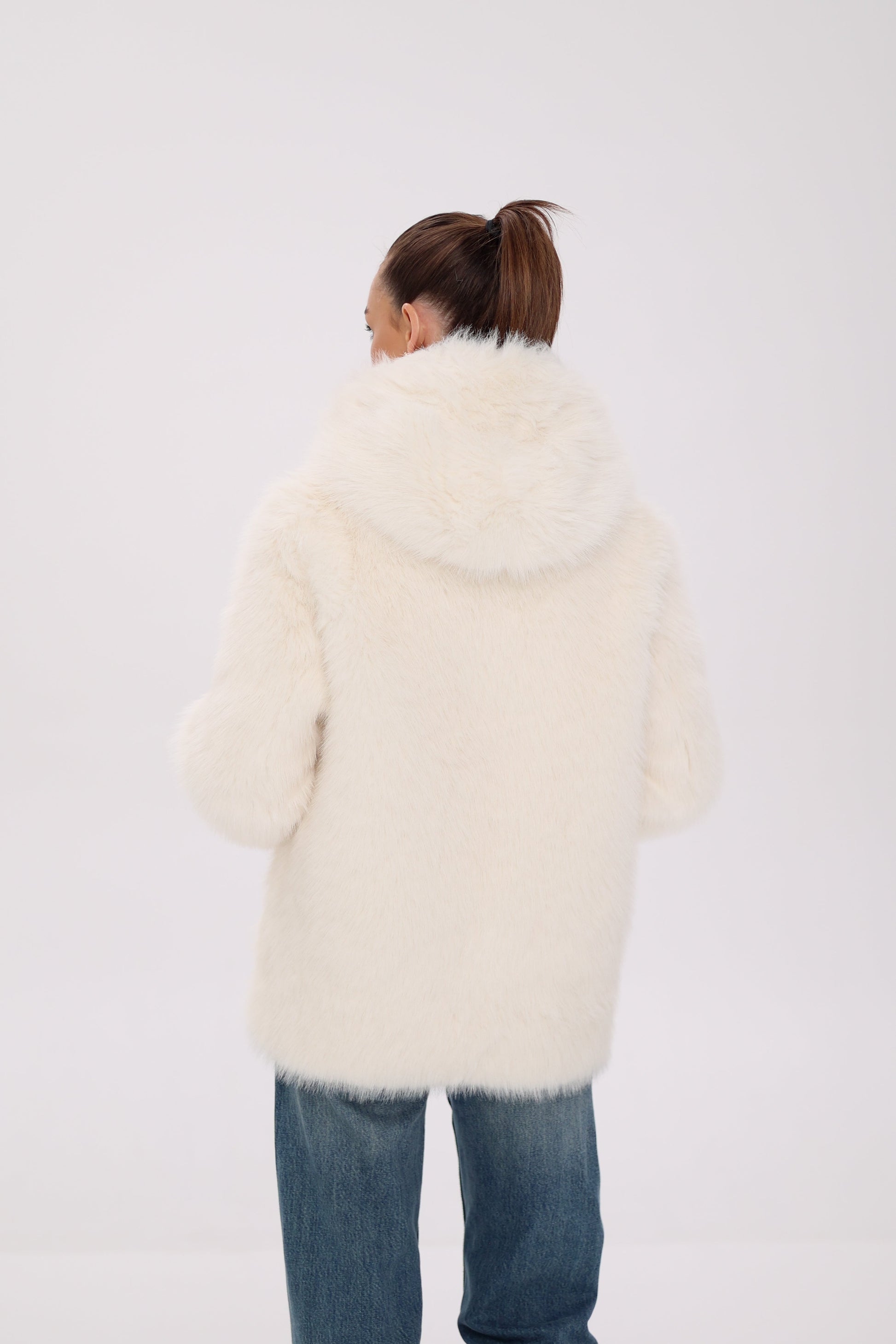 ⇆ Reversible Hooded Wool Blend Jacket