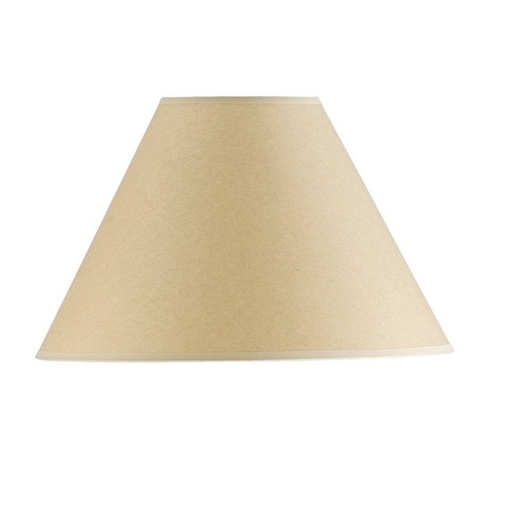 Light Brown Paper Plain Empire Lamp Shade