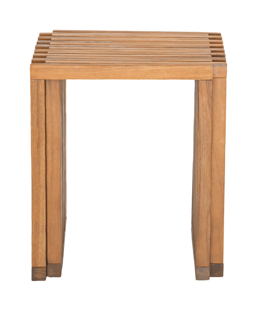 27" Natural Solid Wood Extendable Indoor Outdoor Bench