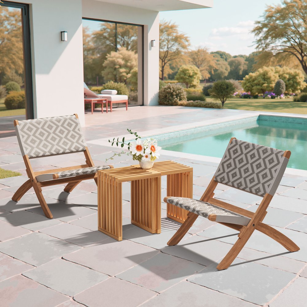 27" Natural Solid Wood Extendable Indoor Outdoor Bench