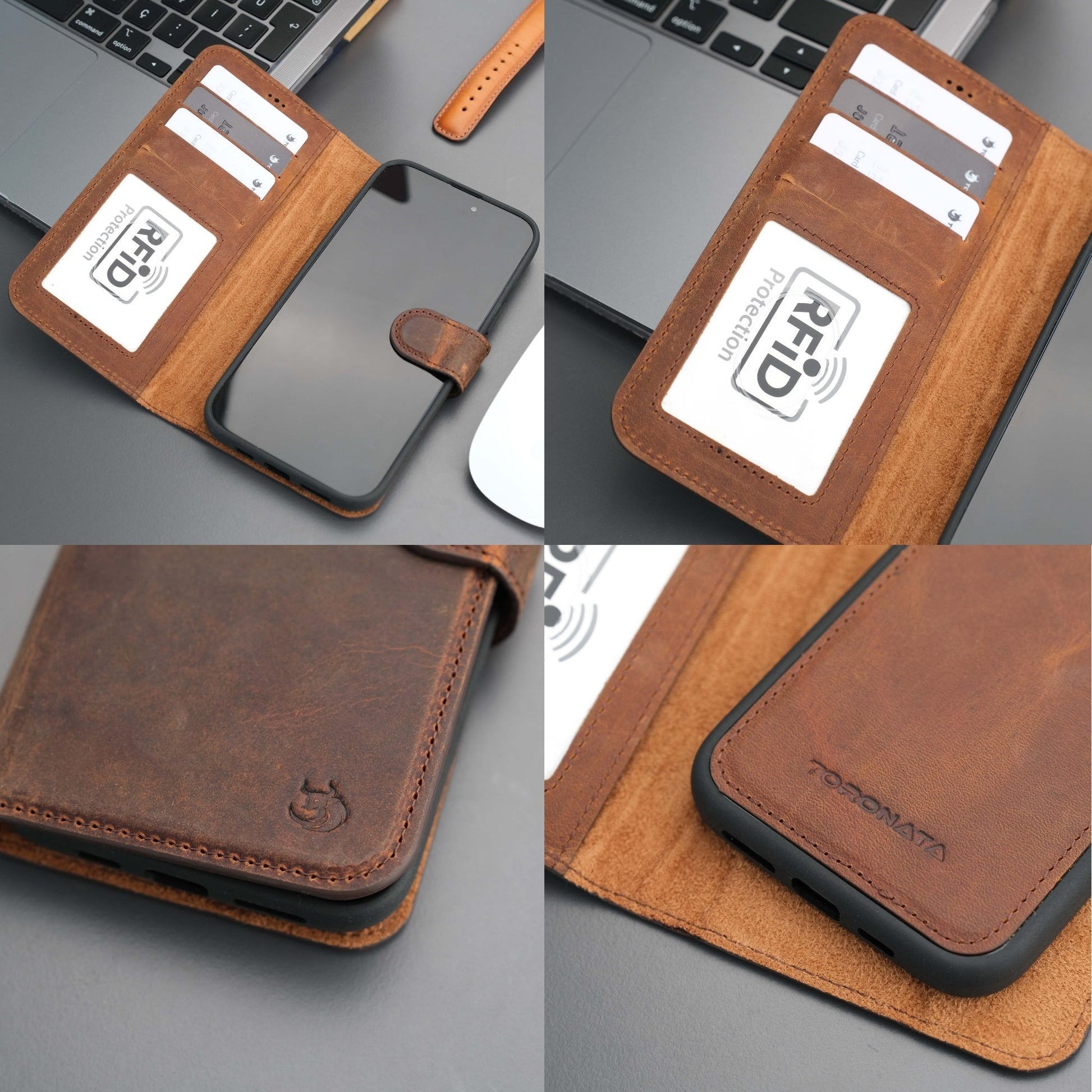 Casper Leather iPhone 14 Wallet Case | MagSafe
