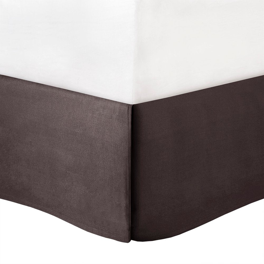 Set of Seven Gray And Taupe Striped Queen Ring Stitch Polyester Sham And Comforter