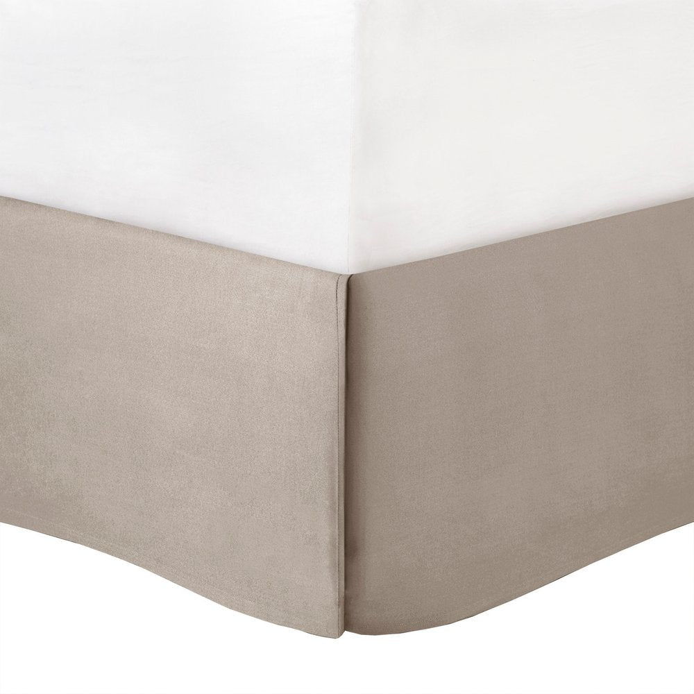 Set of Seven Taupe King Ring Stitch Polyester Sham And Comforter