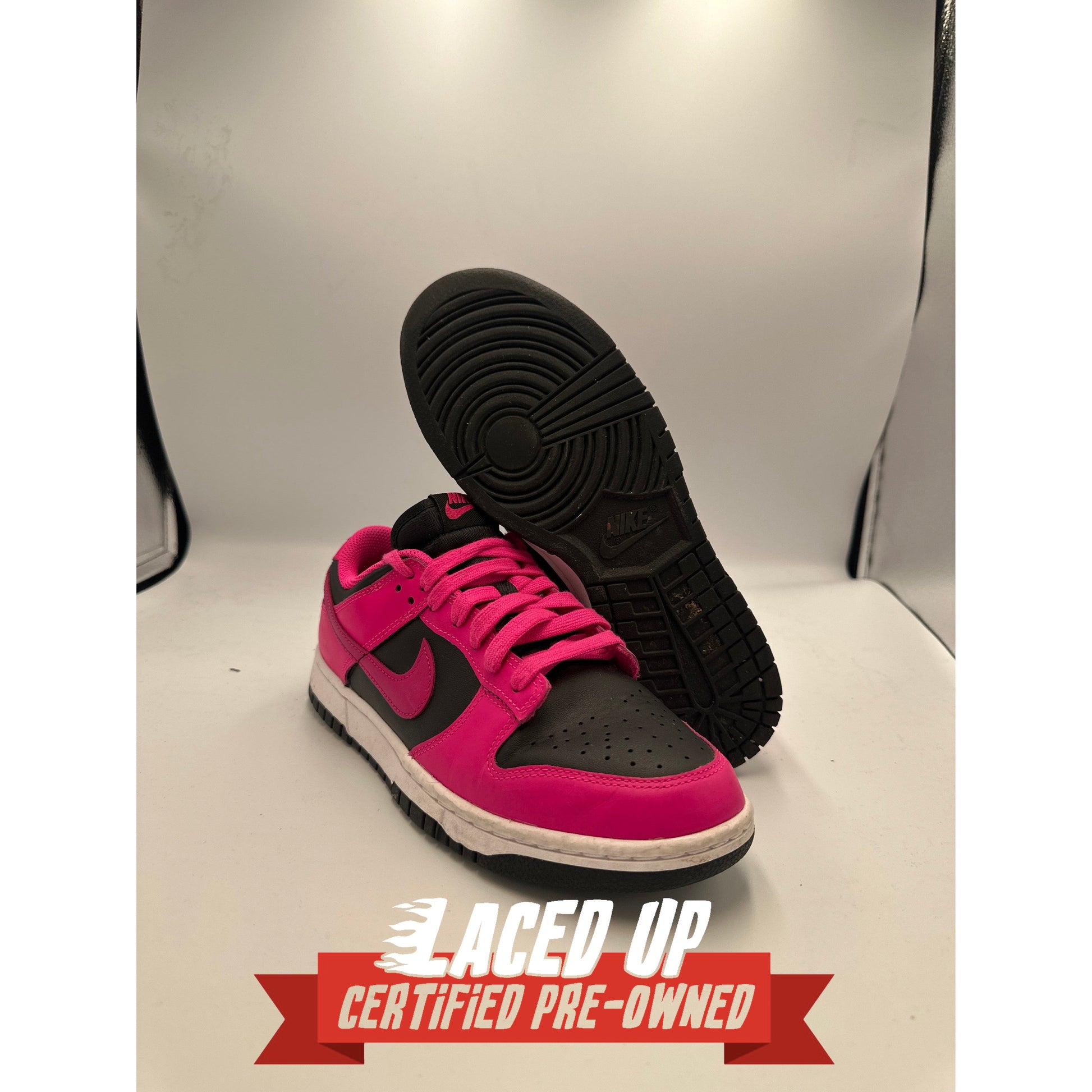 PRE OWNED Nike Dunk Low Fierce Pink Black (Women's)