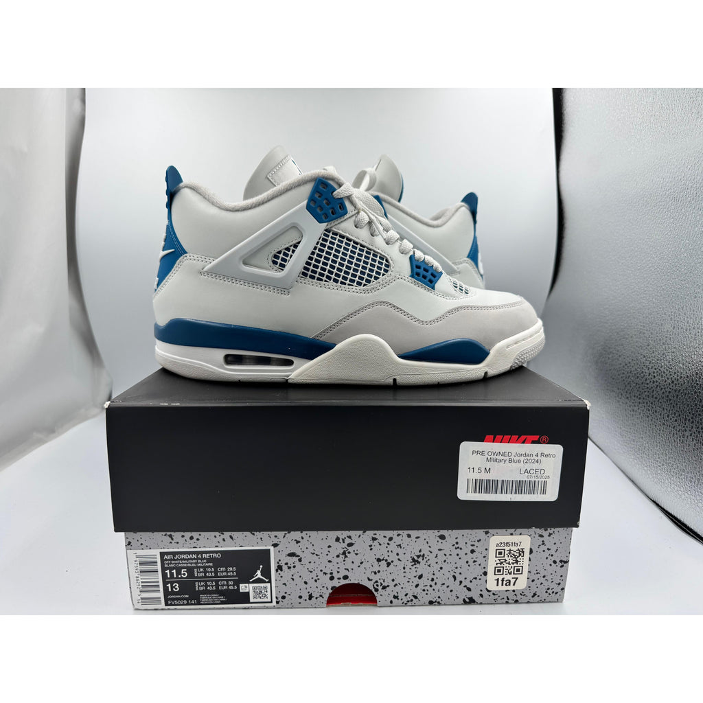 PRE OWNED Jordan 4 Retro Military Blue (2024)