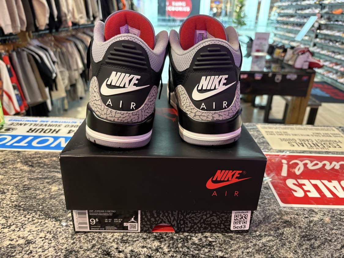 PRE OWNED Jordan 3 Retro OG Black Cement (2024)