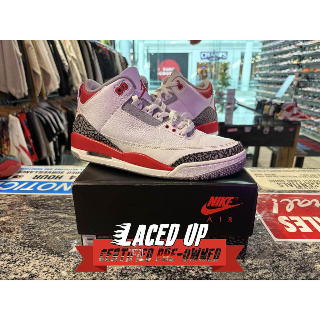 PRE OWNED Jordan 3 Retro Fire Red (2022)