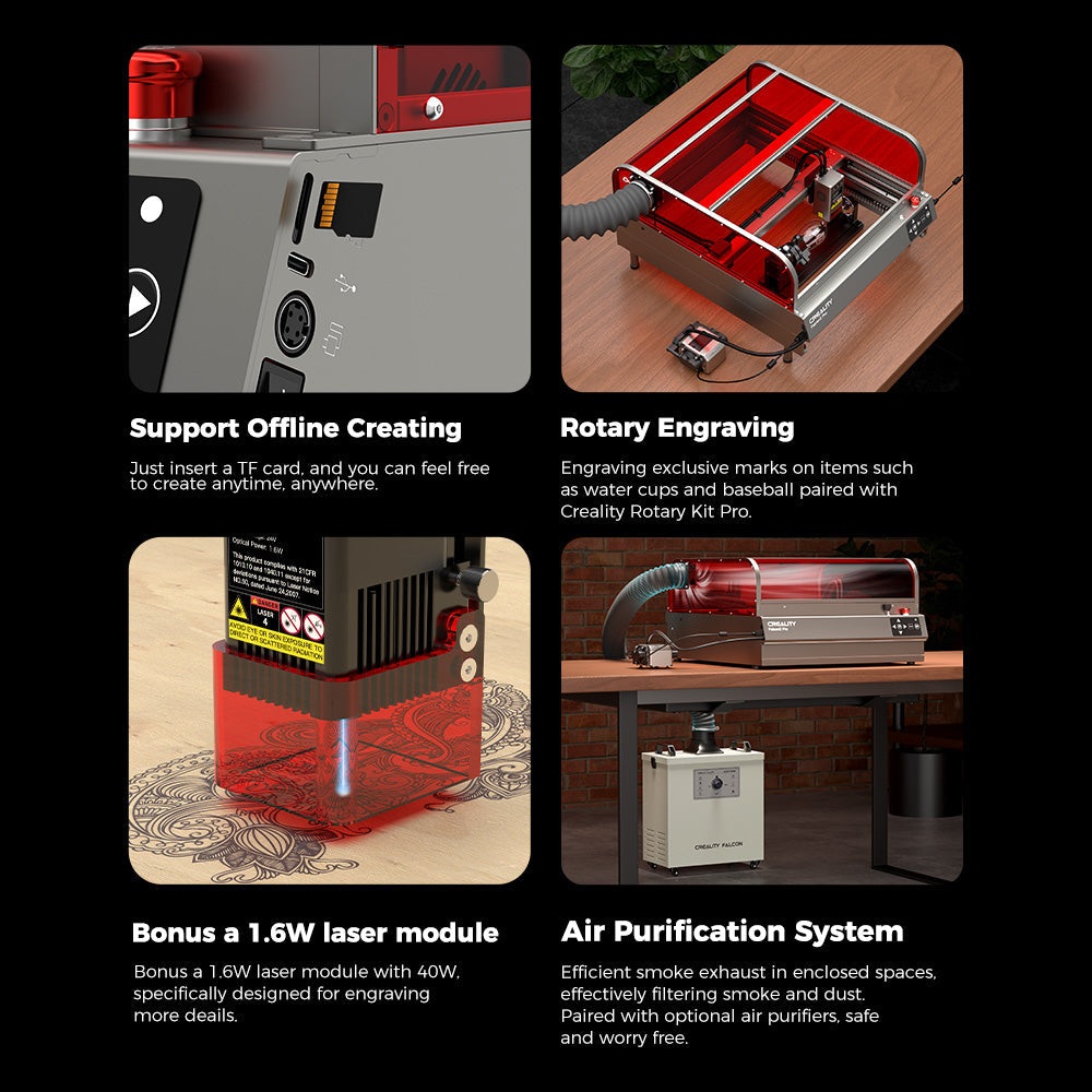 Falcon2 Pro Enclosed Laser Engraver & Cutter