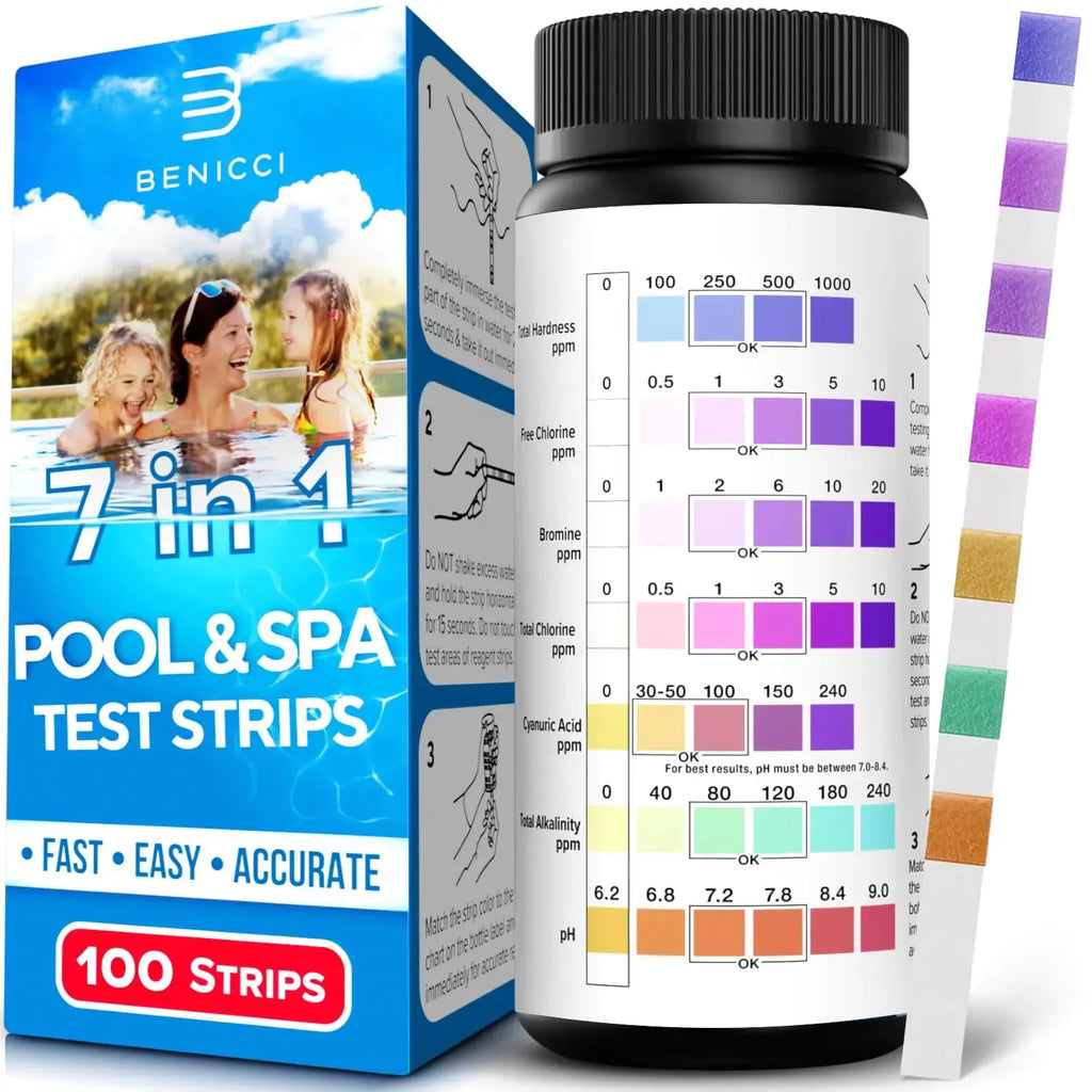 7-in-1 Multipurpose Pool & Spa Test Strips