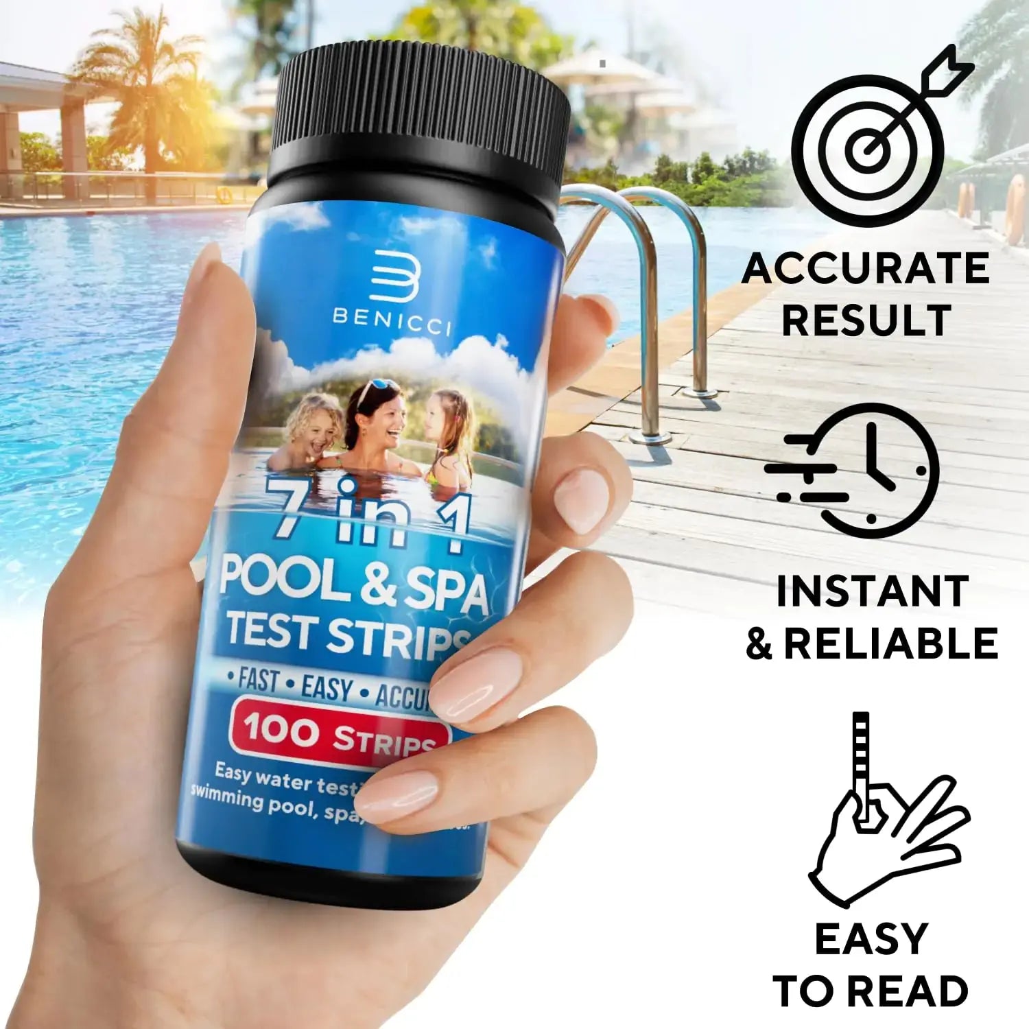 7-in-1 Multipurpose Pool & Spa Test Strips