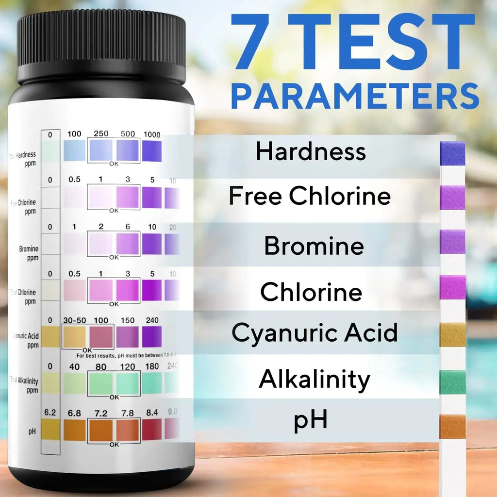 7-in-1 Multipurpose Pool & Spa Test Strips