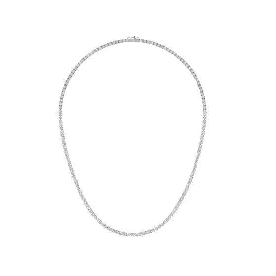 925 Silver 3mm Moissanite Tennis Chain Necklace – 20"