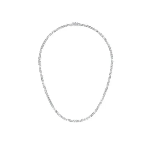 925 Silver 4mm Moissanite Tennis Chain Necklace – 20"