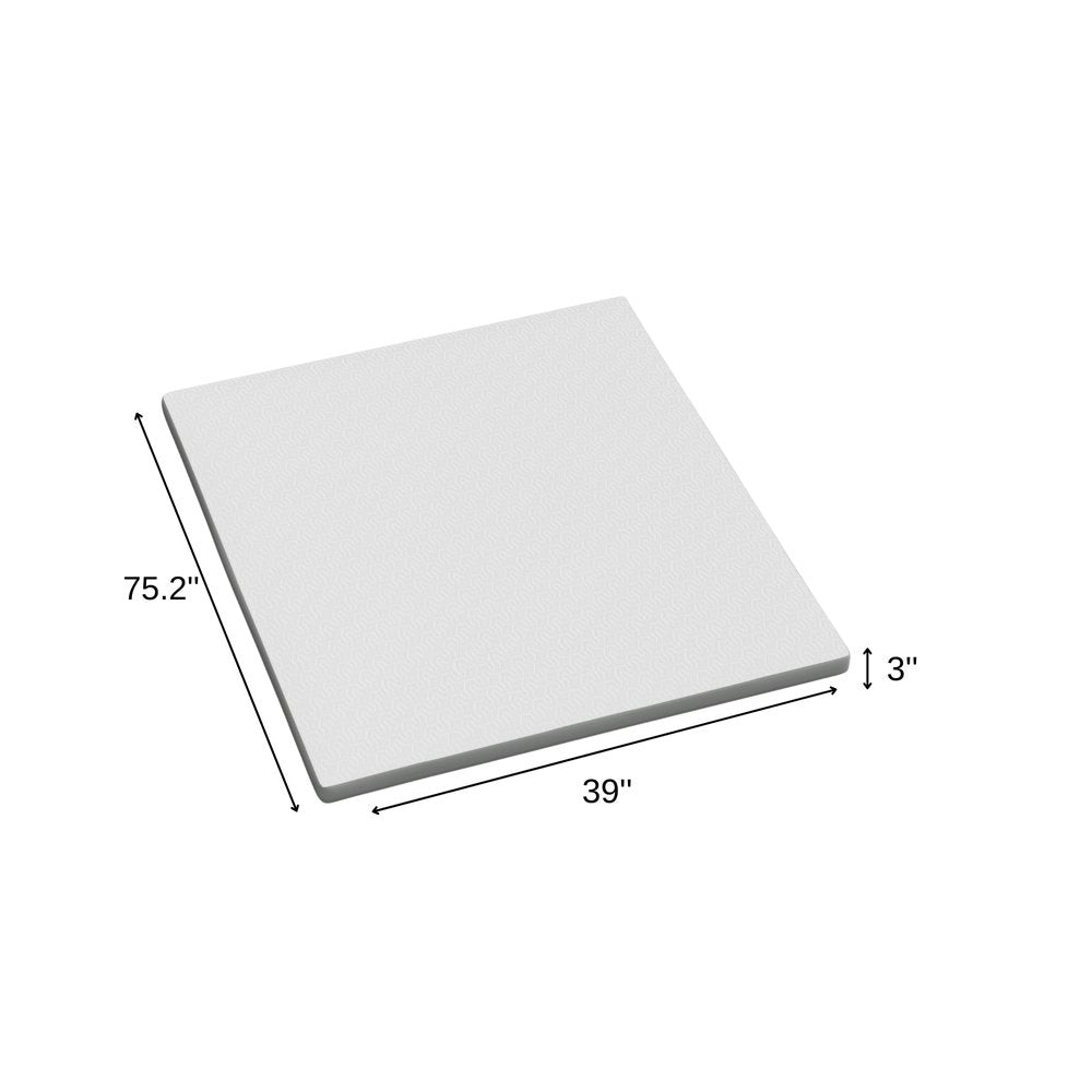 2" White Gel Memory Foam Cooling Queen Mattress Topper