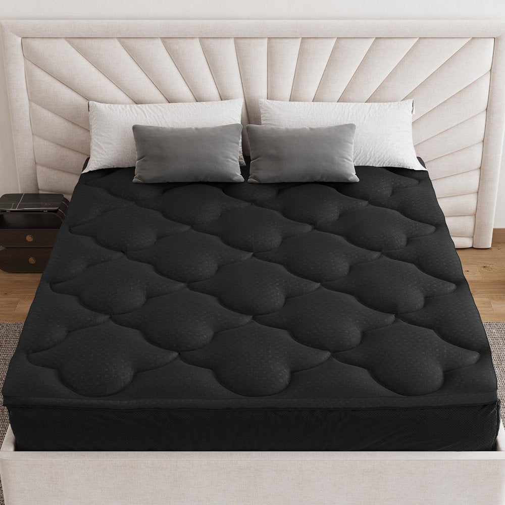 2" White Cotton Twin Mattress Topper