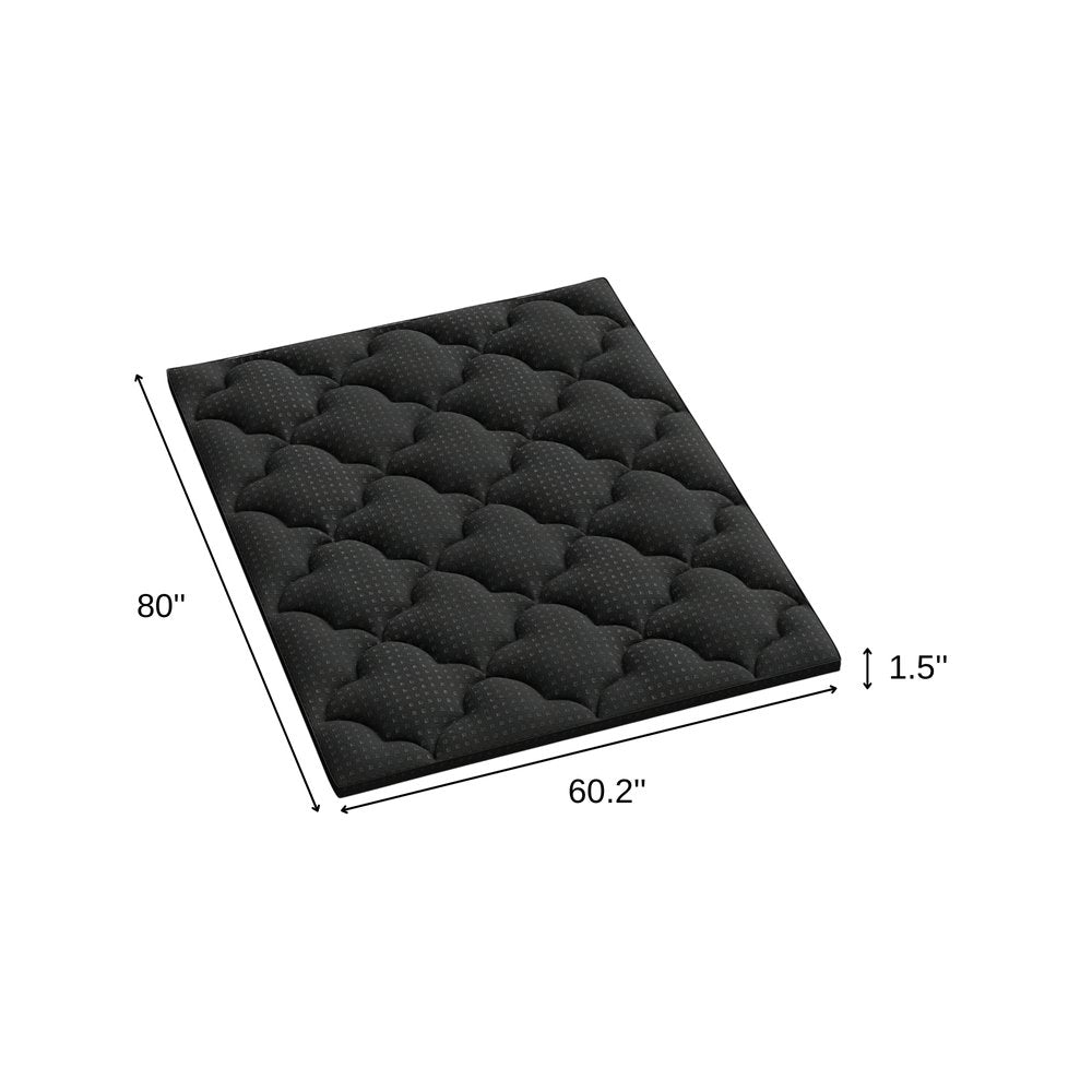 2" White Cotton Twin Mattress Topper