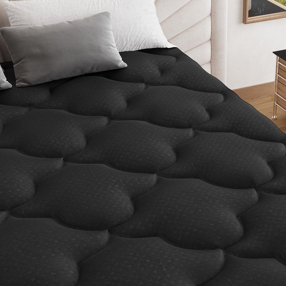 2" White Cotton Twin Mattress Topper