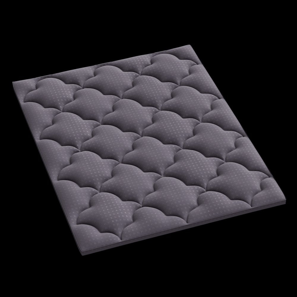 2" White Cotton Twin Mattress Topper