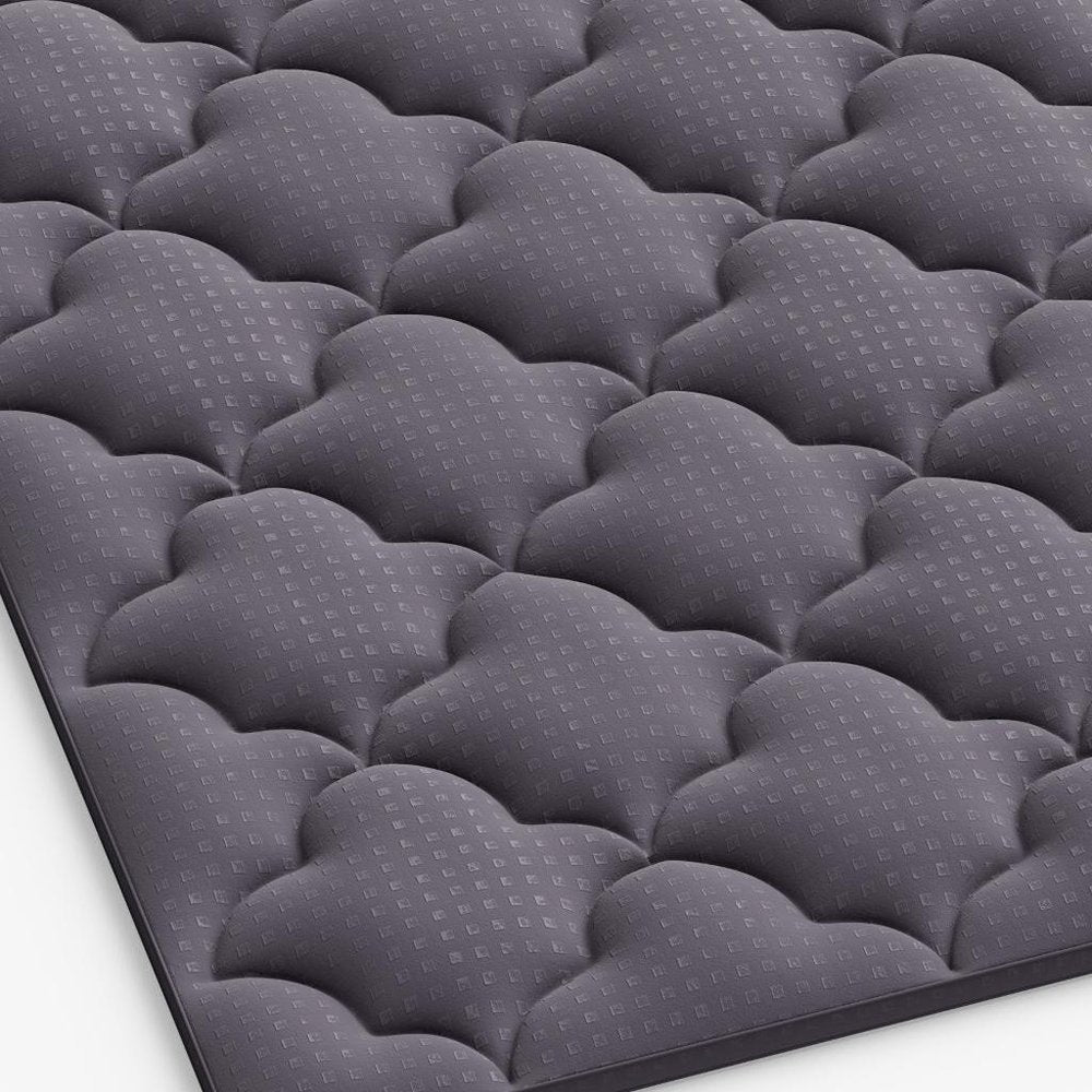 2" White Cotton Twin Mattress Topper