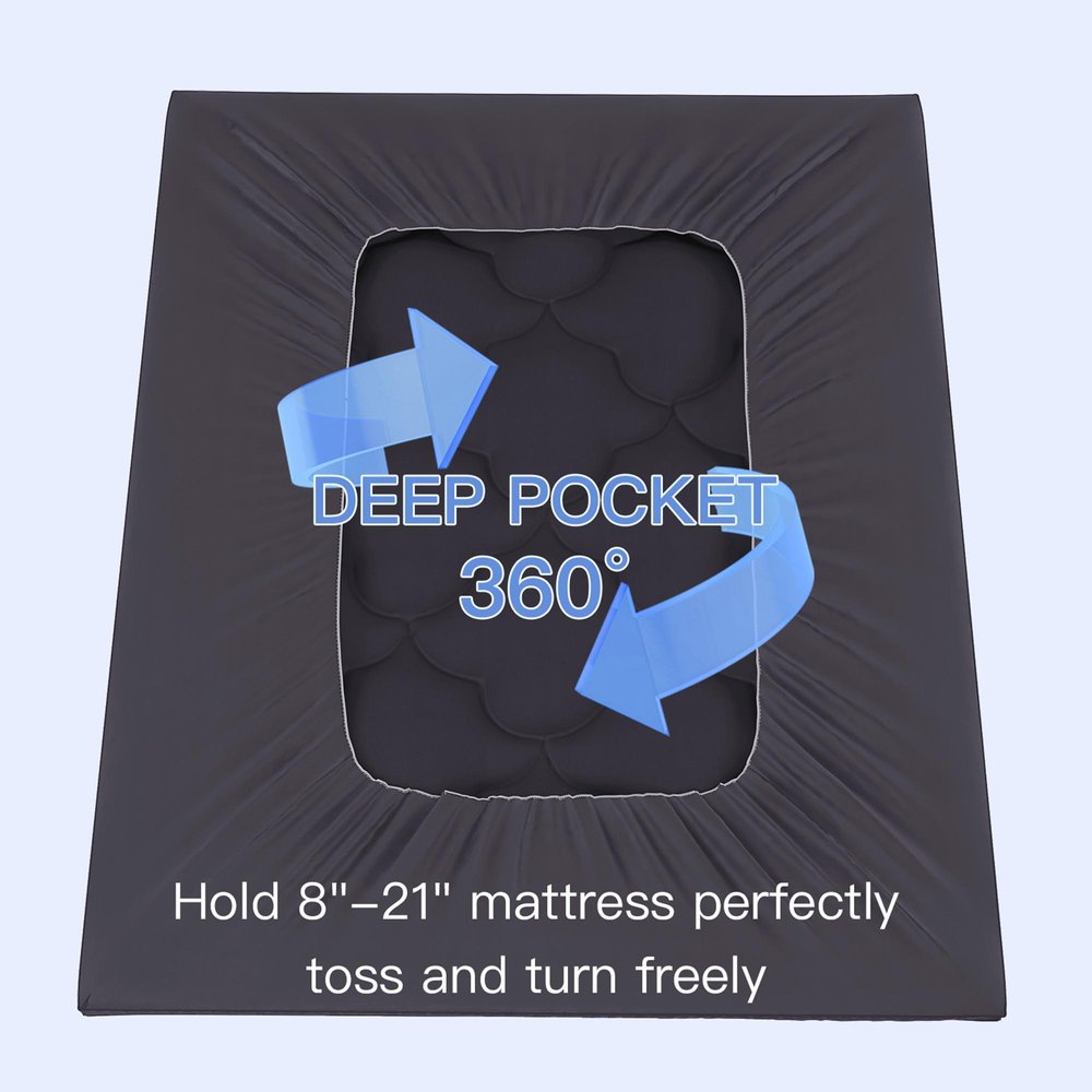 2" White Cotton Twin Mattress Topper