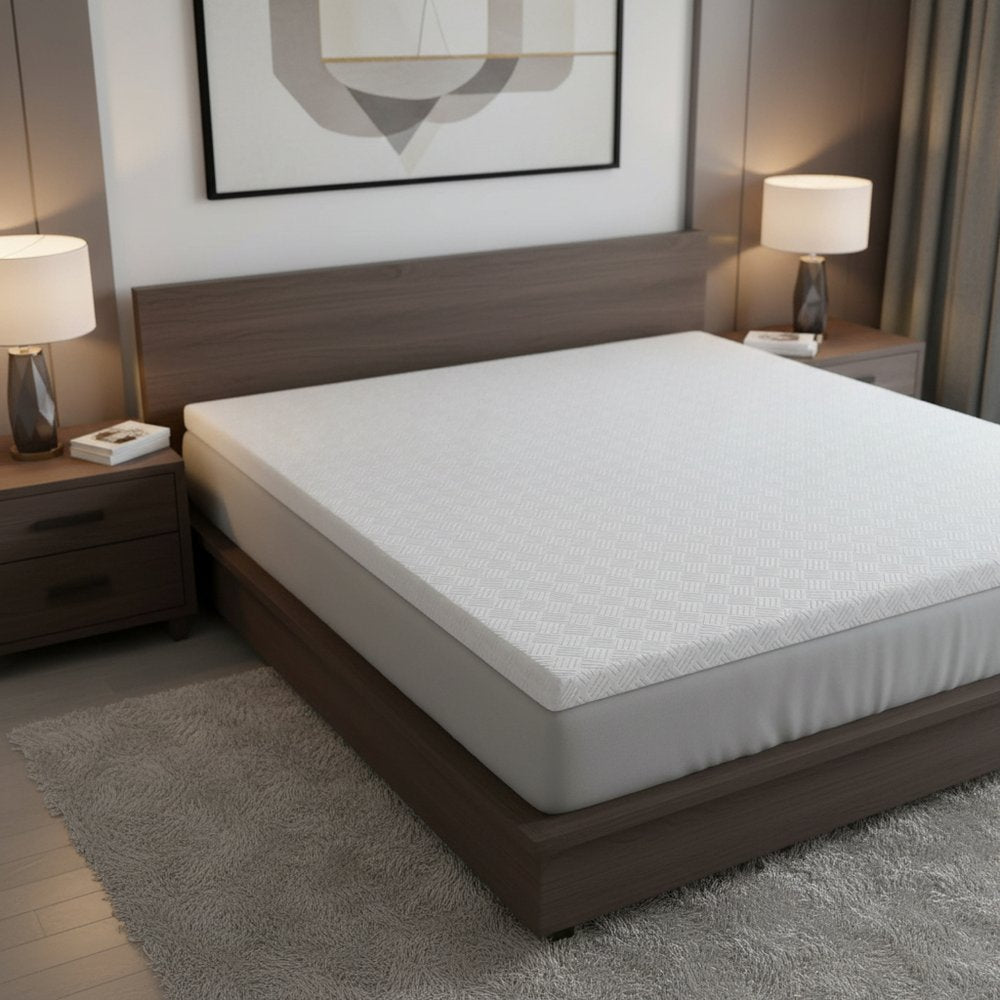 4" White Memory Foam Twin Mattress Topper