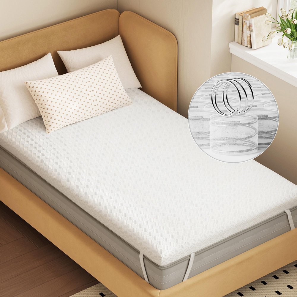 4" White Memory Foam Twin Mattress Topper