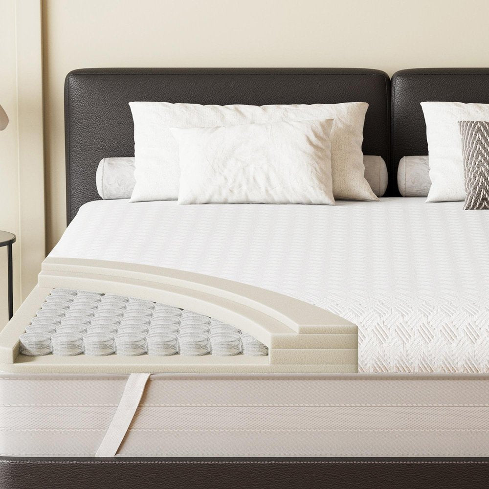 4" White Memory Foam Twin Mattress Topper