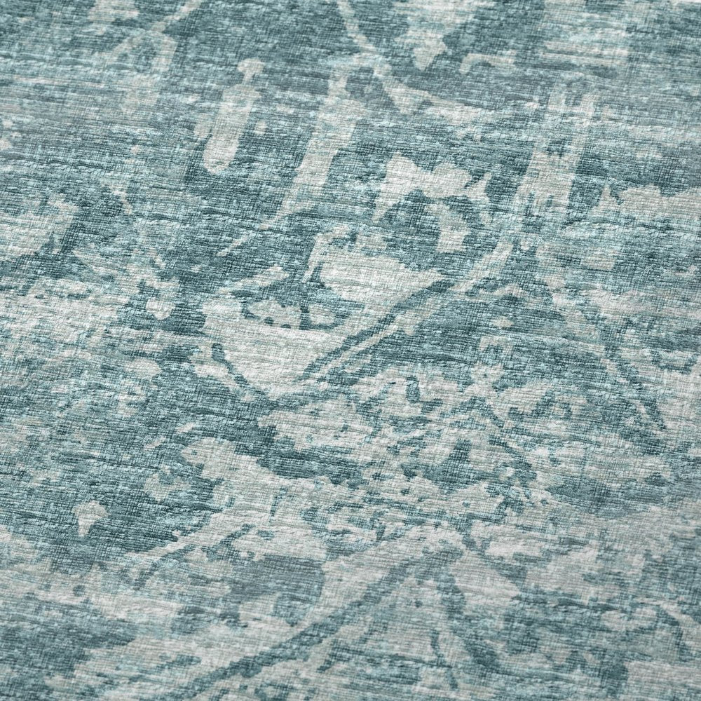 50" X 70" Blue And Ivory Damask Plush Throw Blanket