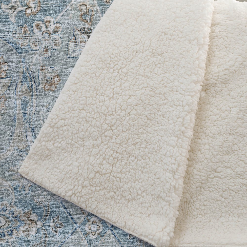 50" X 70" Ivory Coffee And Teal Damask Microfiber Plush Throw Blanket