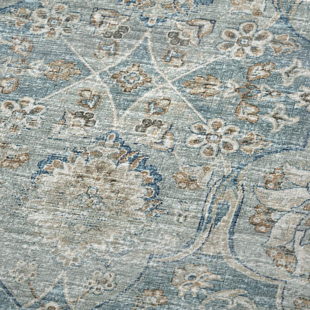 50" X 70" Ivory Coffee And Teal Damask Microfiber Plush Throw Blanket