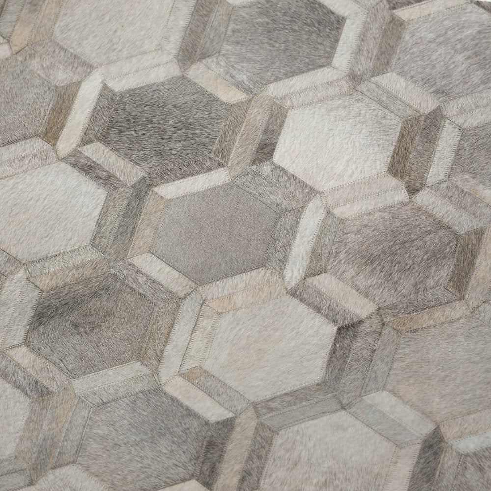 50" X 70" Gray And Ivory Geometric Microfiber Plush Throw Blanket