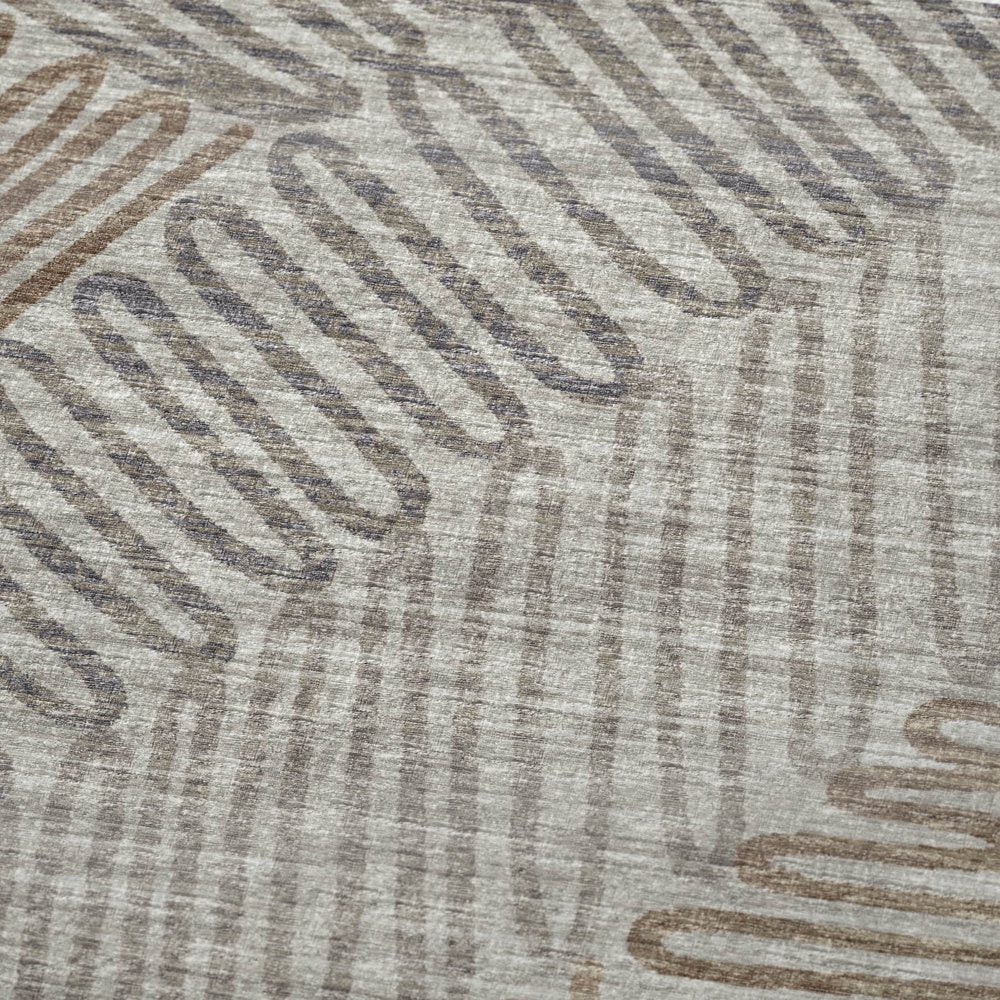 50" X 70" Coffee And Gray Abstract Microfiber Plush Throw Blanket