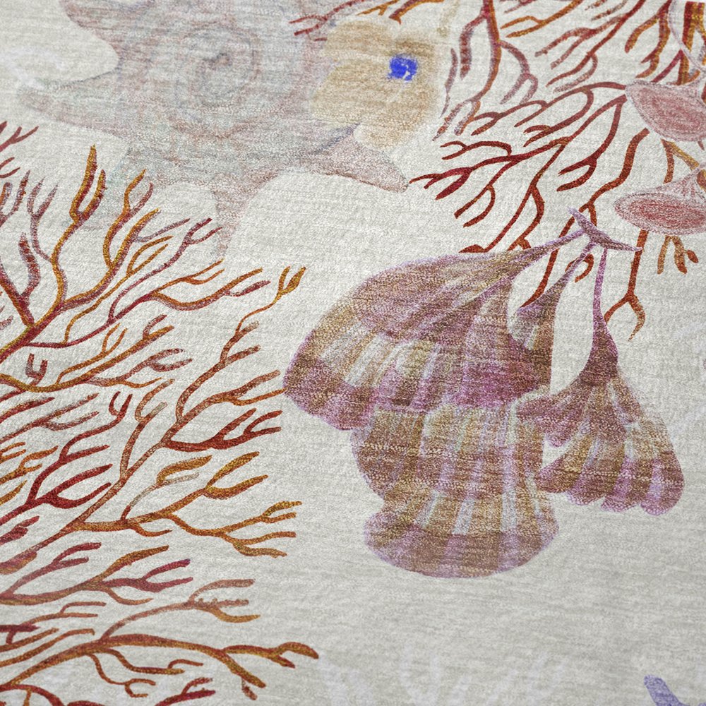 50" X 70" Ivory Plum And Burgundy Floral Polyester Woven Plush Throw Blanket