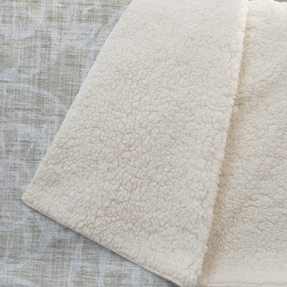 50" X 70" Beige And Ivory Animal Print Microfiber Plush Throw Blanket