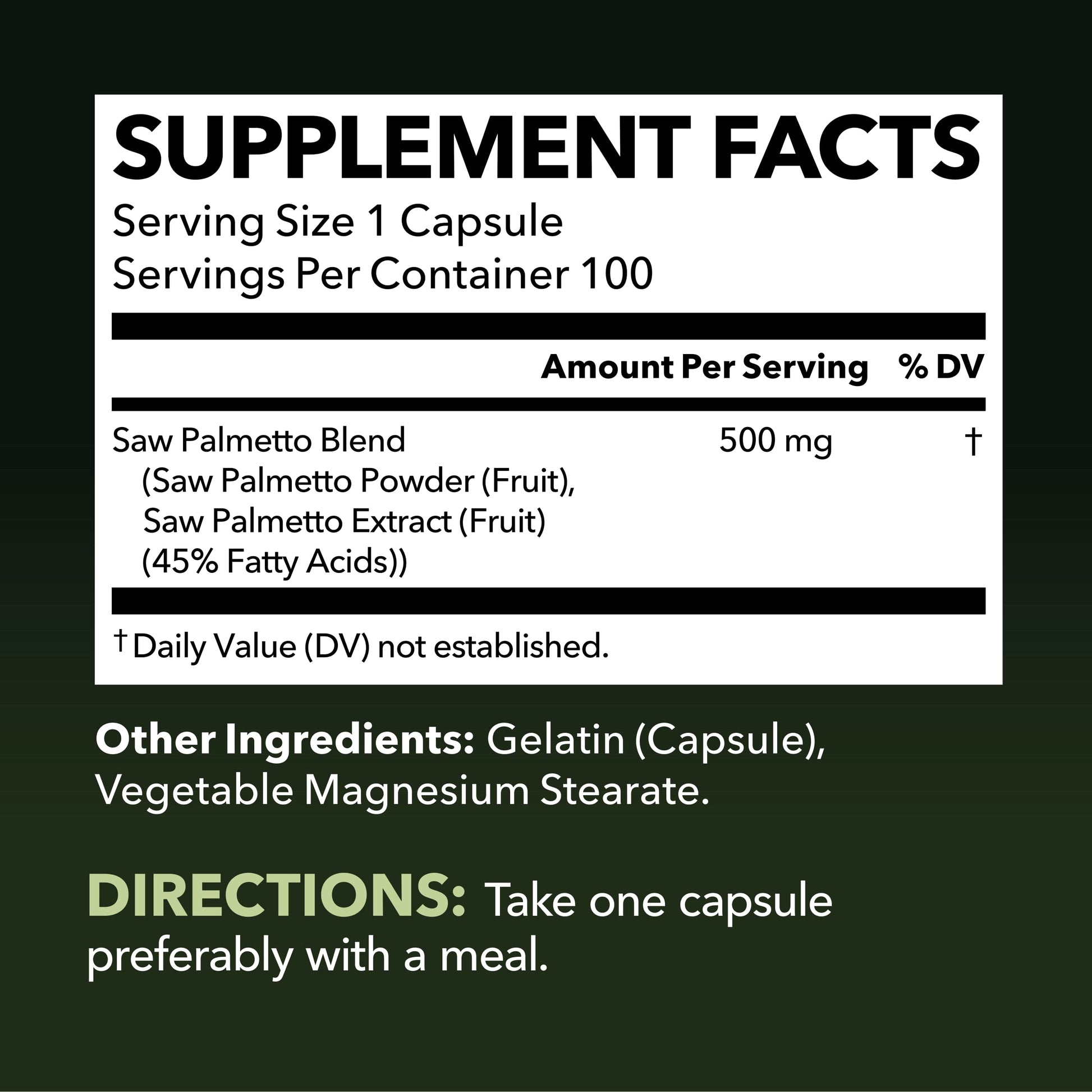 Saw Palmetto Prostate Supplement Men's Health, DHT, Urinary  3mo Supply EXP 2/25