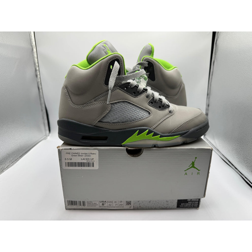 PRE OWNED Jordan 5 Retro Green Bean (2022)