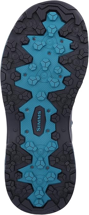 Simms Womens Freestone Wading Boots - Durable Rubber Bottom Boots with Enhanced Traction Protective Toe Cap Ideal for Stream & River Fishing (Slate 9)