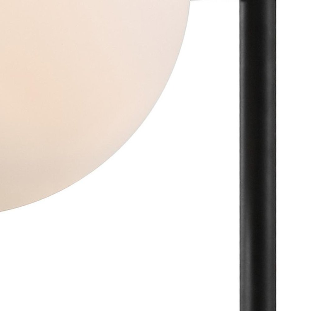 21" Black Novelty Table Lamp LED With Globe Shade