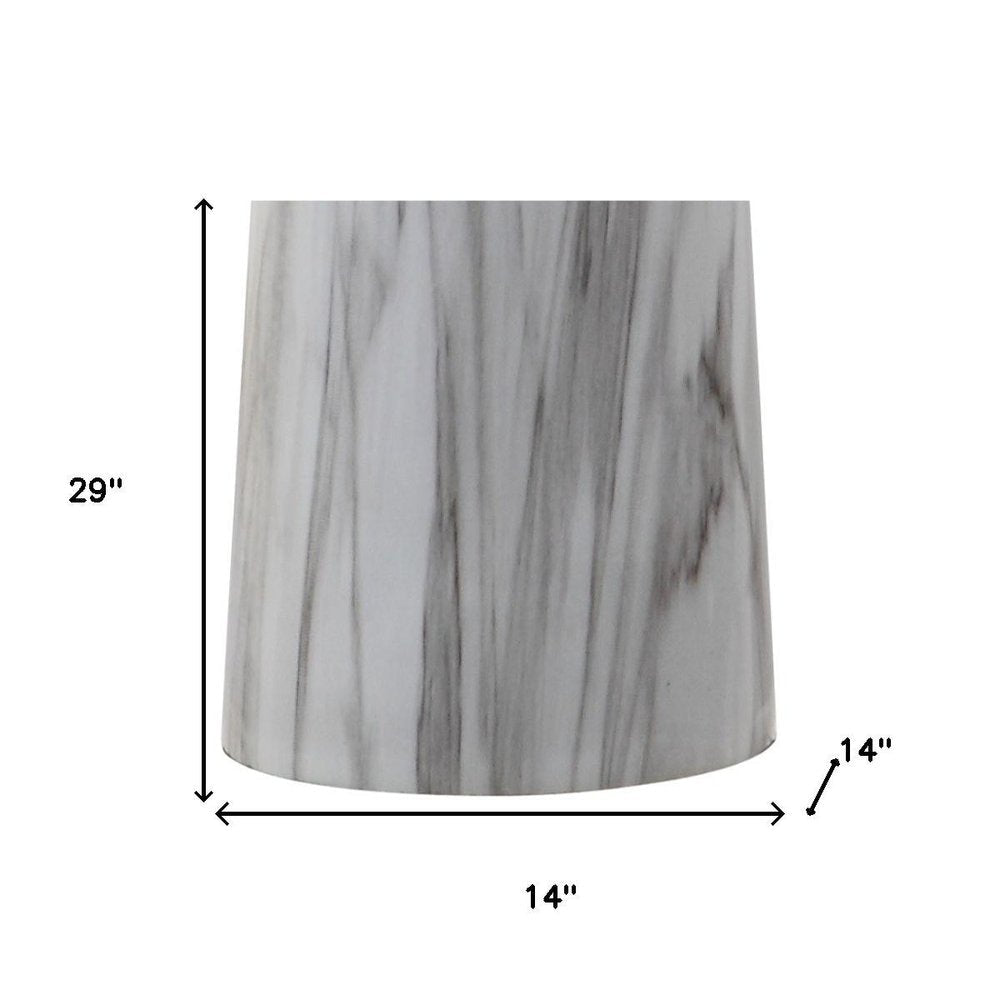29" Clear Novelty Table Lamp LED With Drum Shade