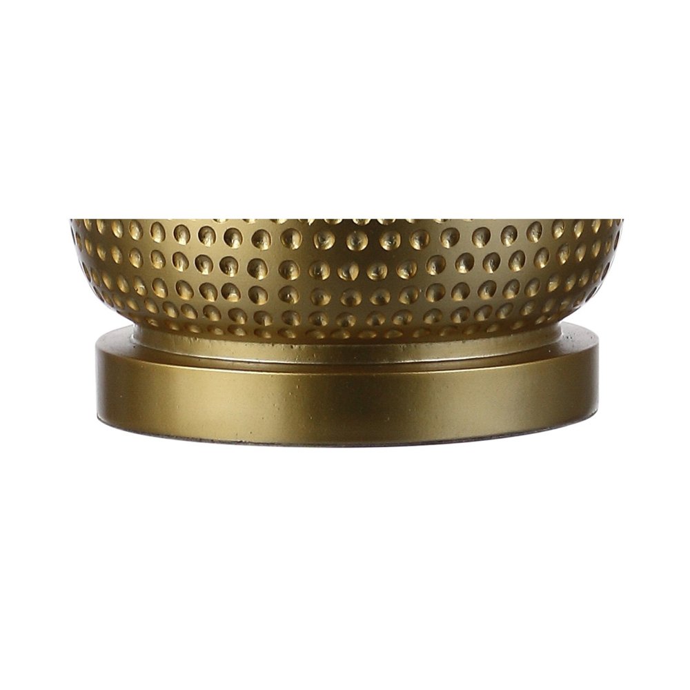 30" Gold Novelty Table Lamp LED With Drum Shade