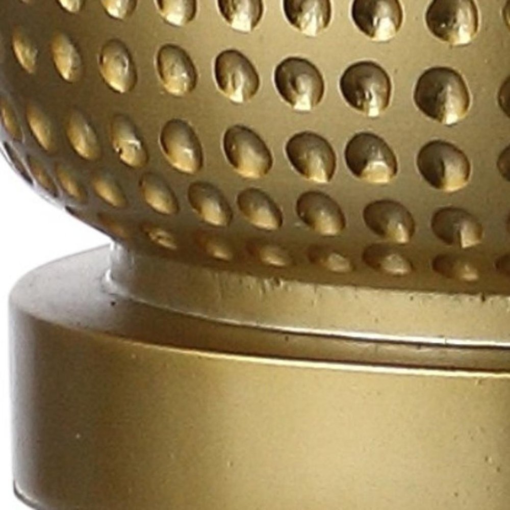 30" Gold Novelty Table Lamp LED With Drum Shade