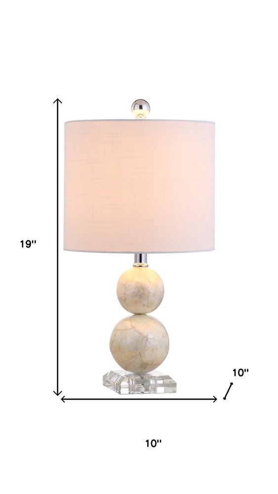 19" Clear Novelty Table Lamp LED With Globe Shade