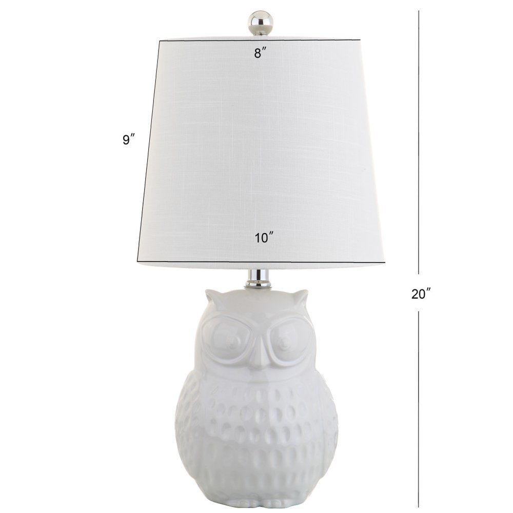 21" Clear Novelty Desk Lamp LED With Drum Shade