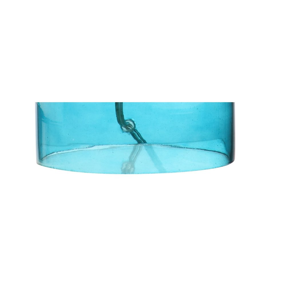 19" Clear Novelty Desk Lamp LED With Drum Shade