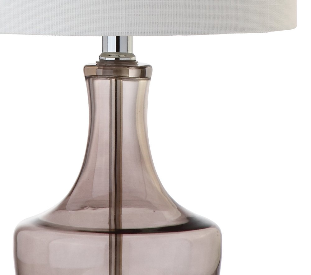 20" Silver Novelty Desk Lamp LED With Drum Shade