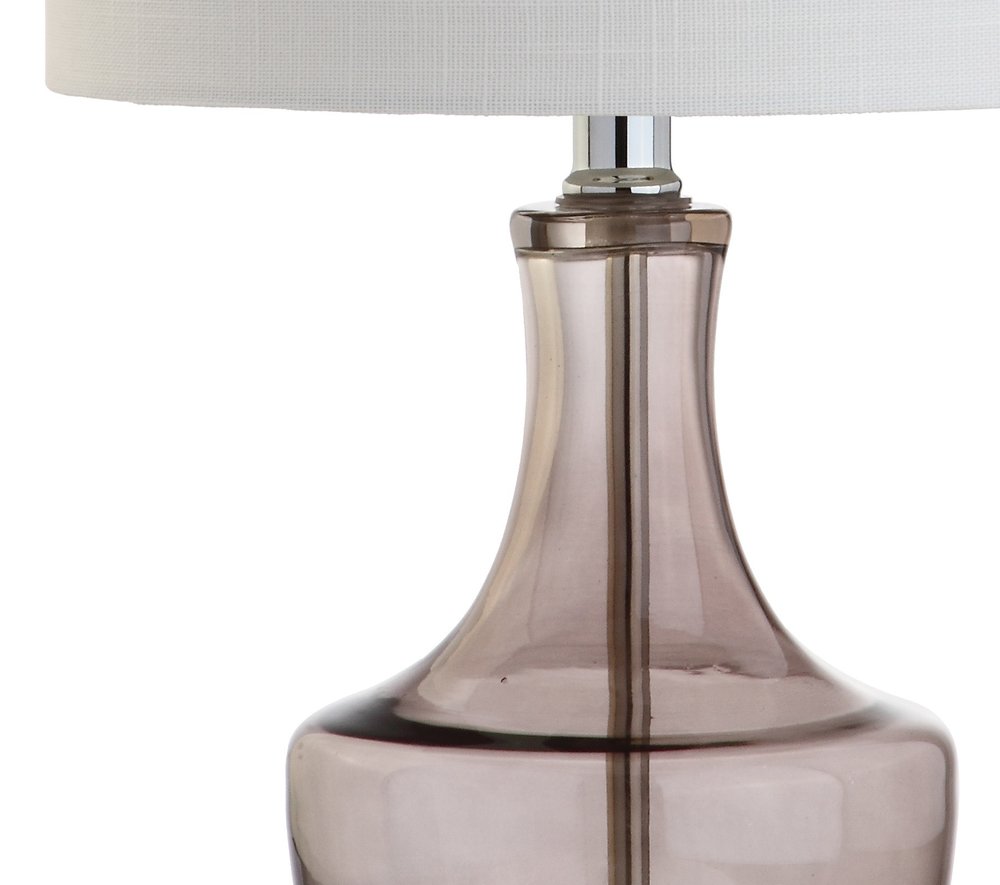 20" Silver Novelty Desk Lamp LED With Drum Shade