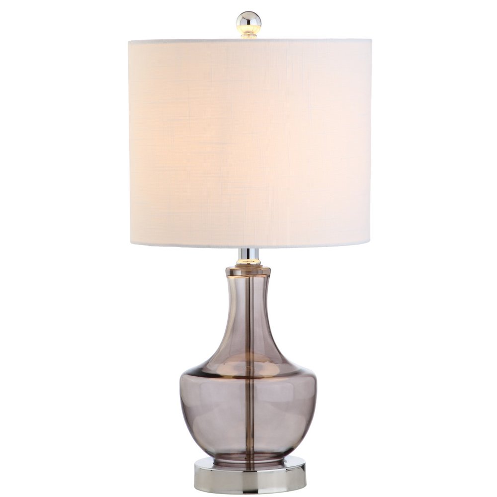 20" Silver Novelty Desk Lamp LED With Drum Shade