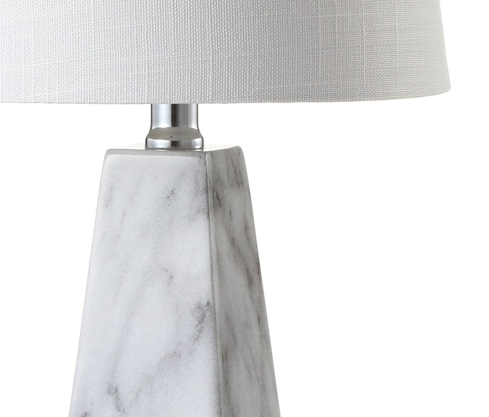 21" White Novelty Table Lamp LED With Empire Shade