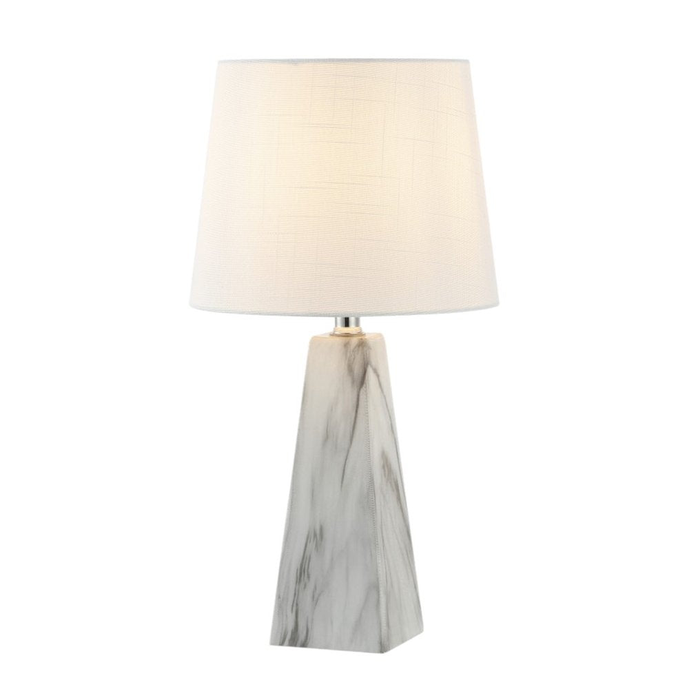 Set of Two 21" White Novelty Table Lamps LED With Empire Shades